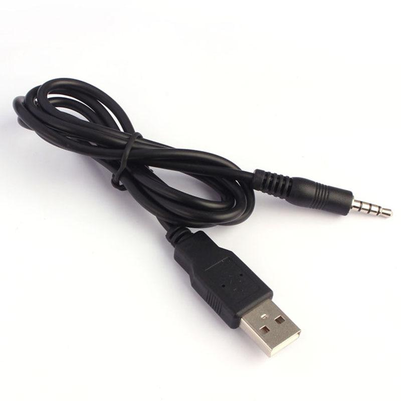 Кабель USB 2.0 - Jack 3.5 (4pin) 1.5m ALENCOM (USB - AUX), цвет чёрный.