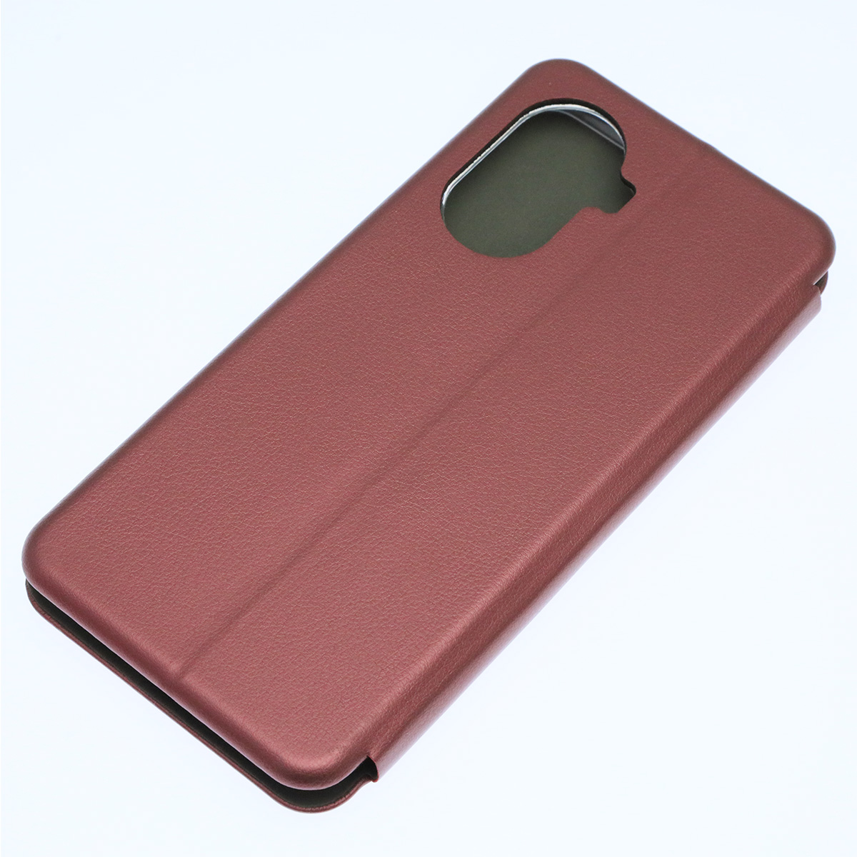 Чехол книжка STYLISH для HUAWEI Nova Y70, экокожа, визитница, цвет бордовый