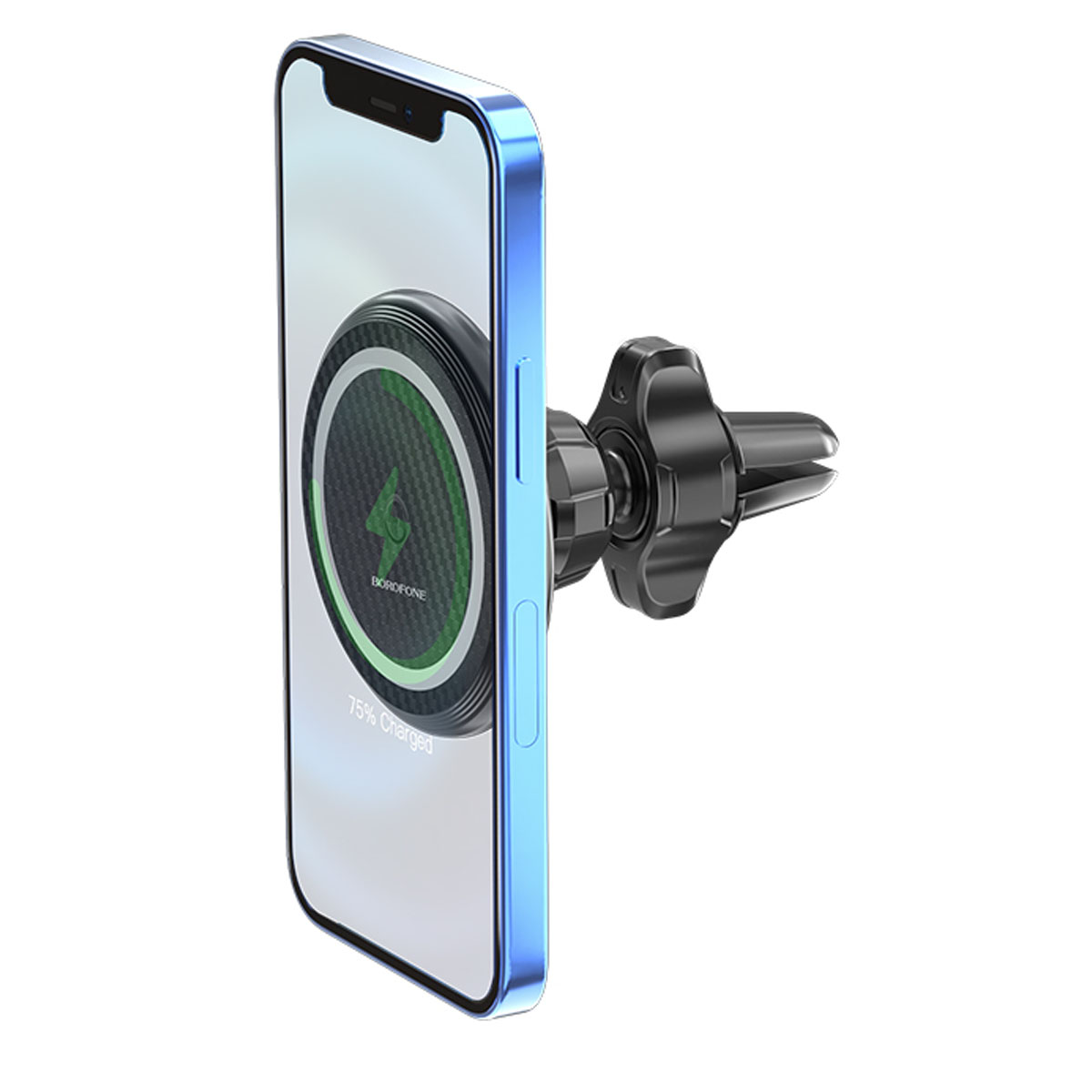 Автомобильный магнитный держатель BOROFONE BH45 Mobile с креплением под MagSafe для смартфона, 15W, беспроводная зарядка, цвет черный