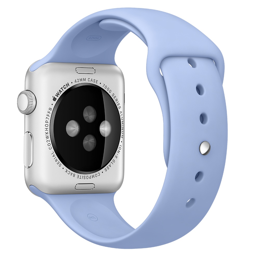 Ремешок для APPLE Watch спортивный Sport, размер 42 - 44 мм, цвет светло синий