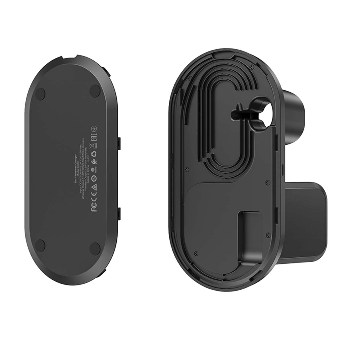 Беспроводное зарядное устройство BOROFONE BQ10 Wise source 3-in-1, 2A, черный (распродажа -50%)