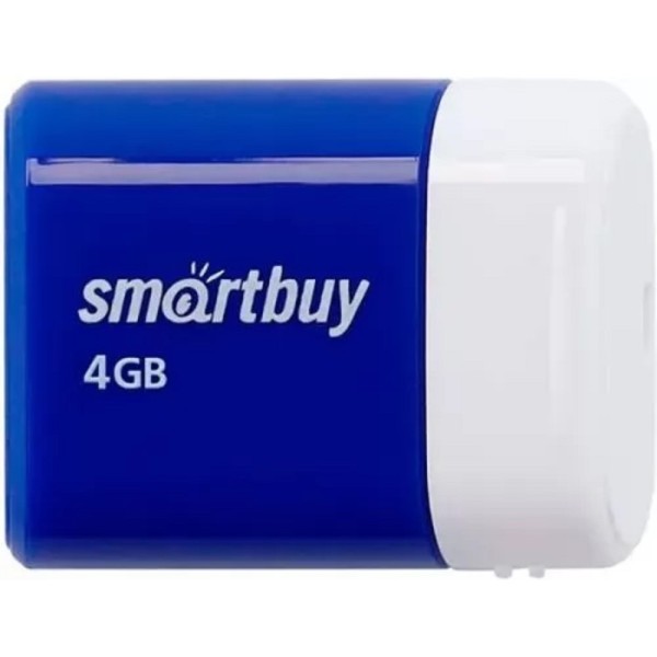 Флешка USB 2.0 4GB SMARTBUY Lara, цвет синий