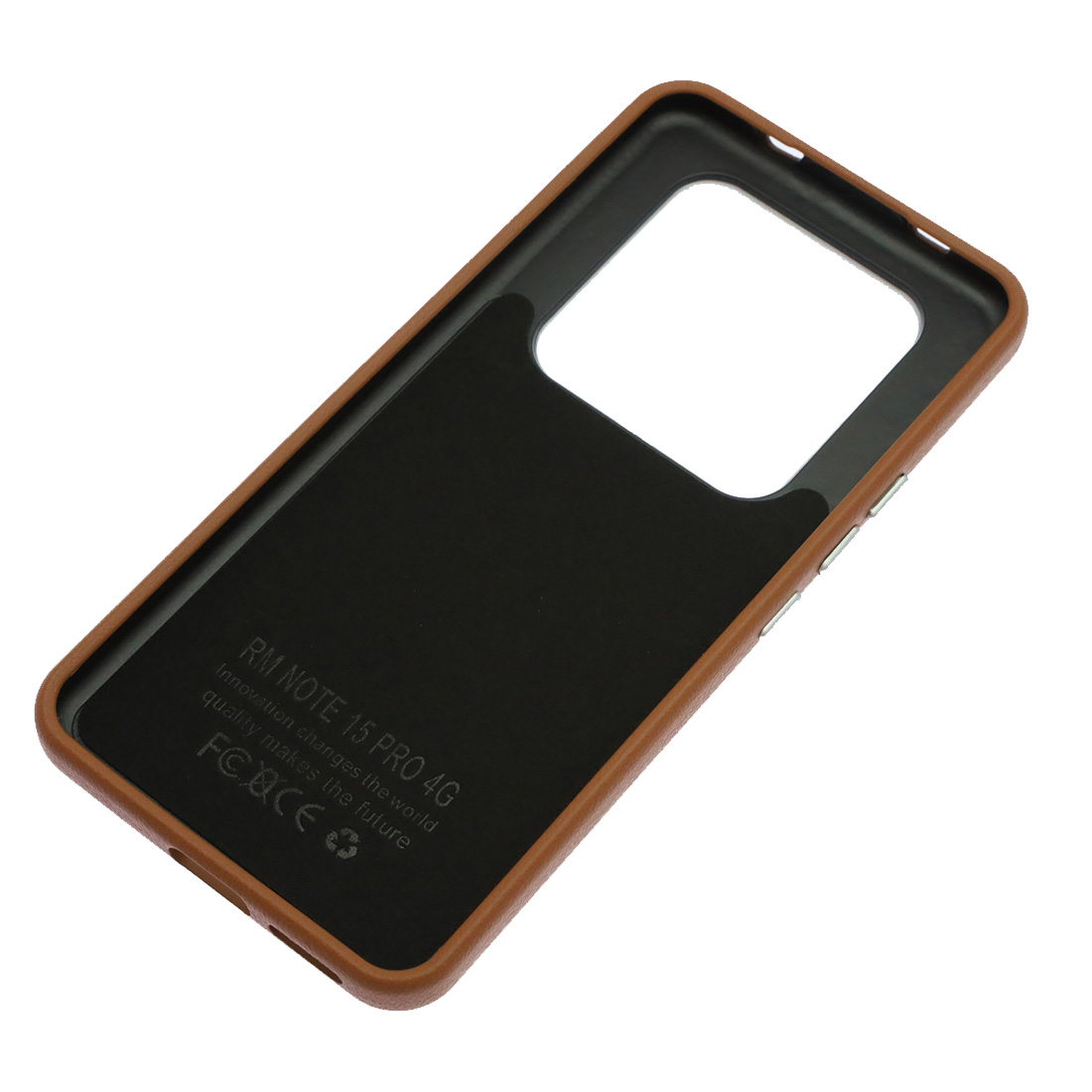 Чехол накладка VICTORIA для XIAOMI Redmi Note 15 Pro, силикон, пластик, текстура кожи, бархат, цвет коричневый