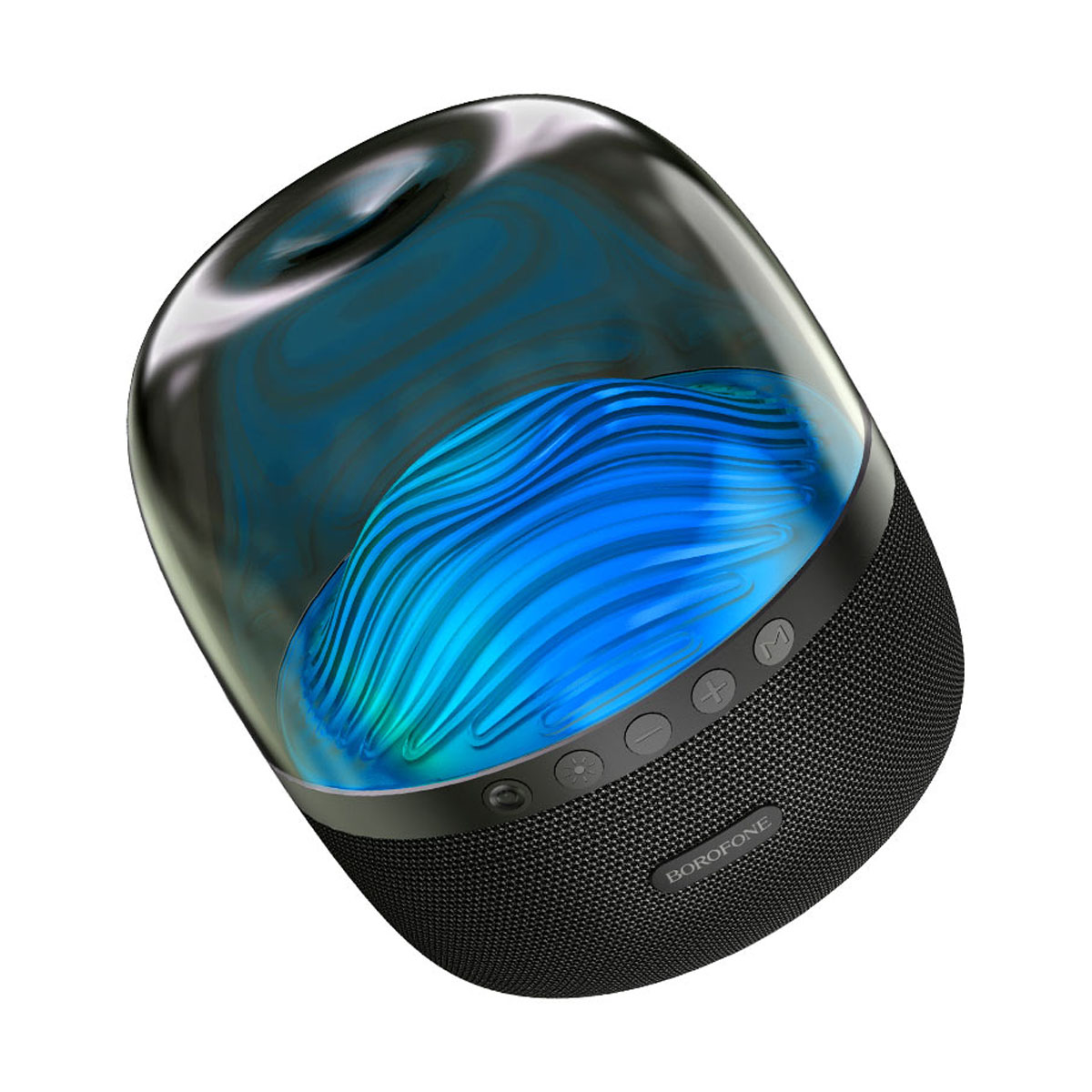 Портативная колонка BOROFONE BP8 Glazed, 11 световых режимов, RGB подсветка, цвет черный (распродажа -70%)