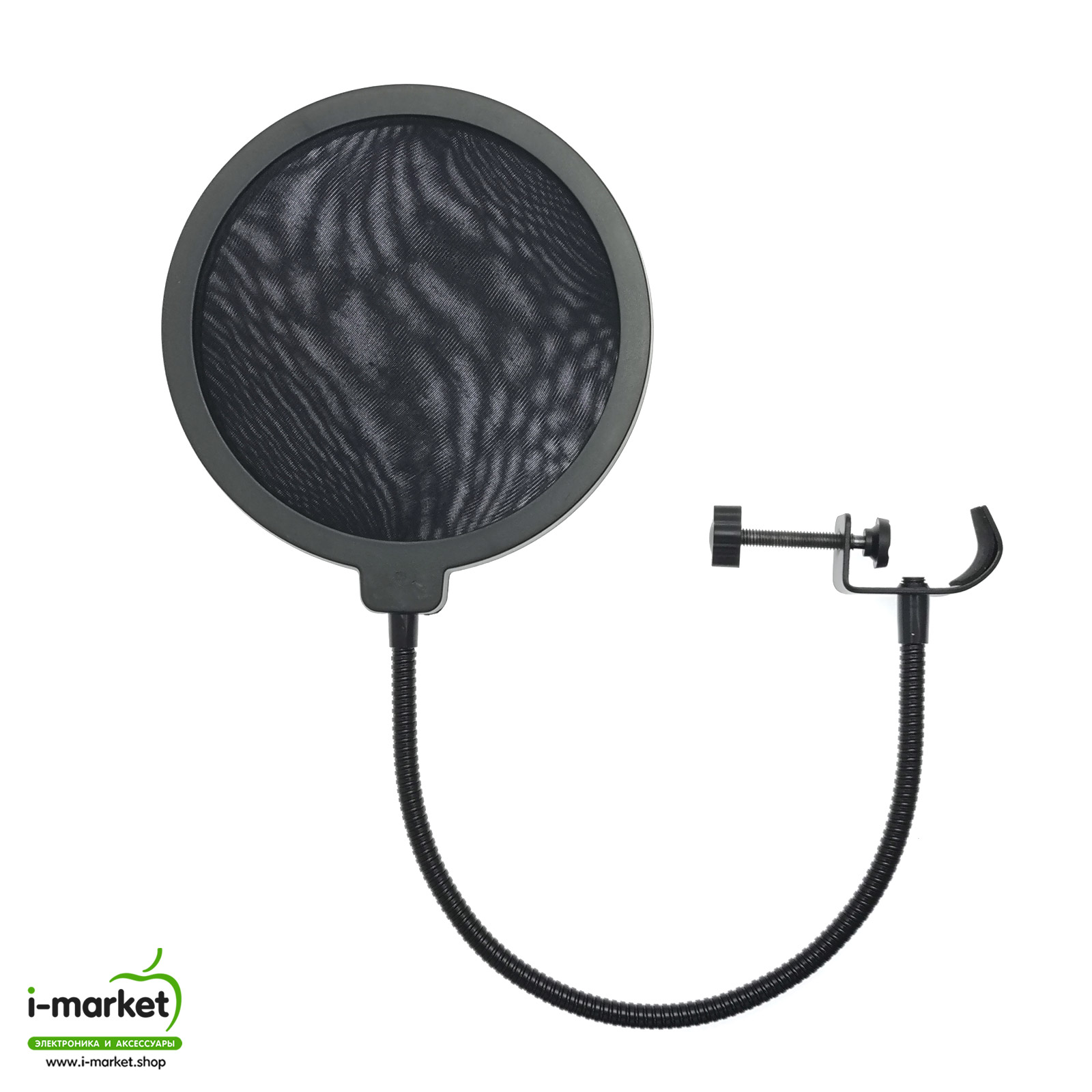 Микрофон подвесной BRF, разъем Jack 3.5, конденсаторный, цвет черный-золотистый (распродажа -70%)