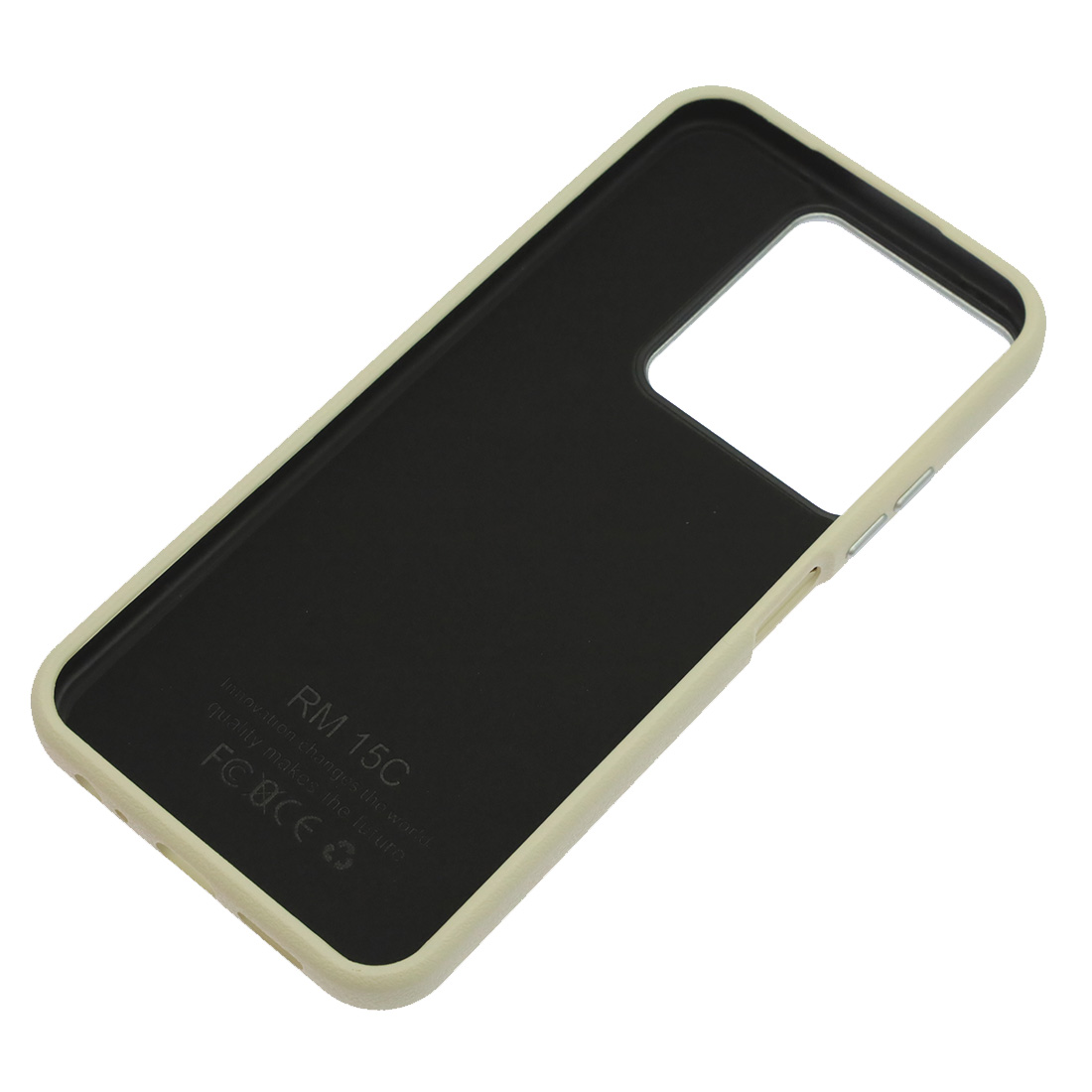 Чехол накладка VICTORIA для XIAOMI Redmi 15C, POCO C85, силикон, пластик, текстура кожи, бархат, цвет молочный