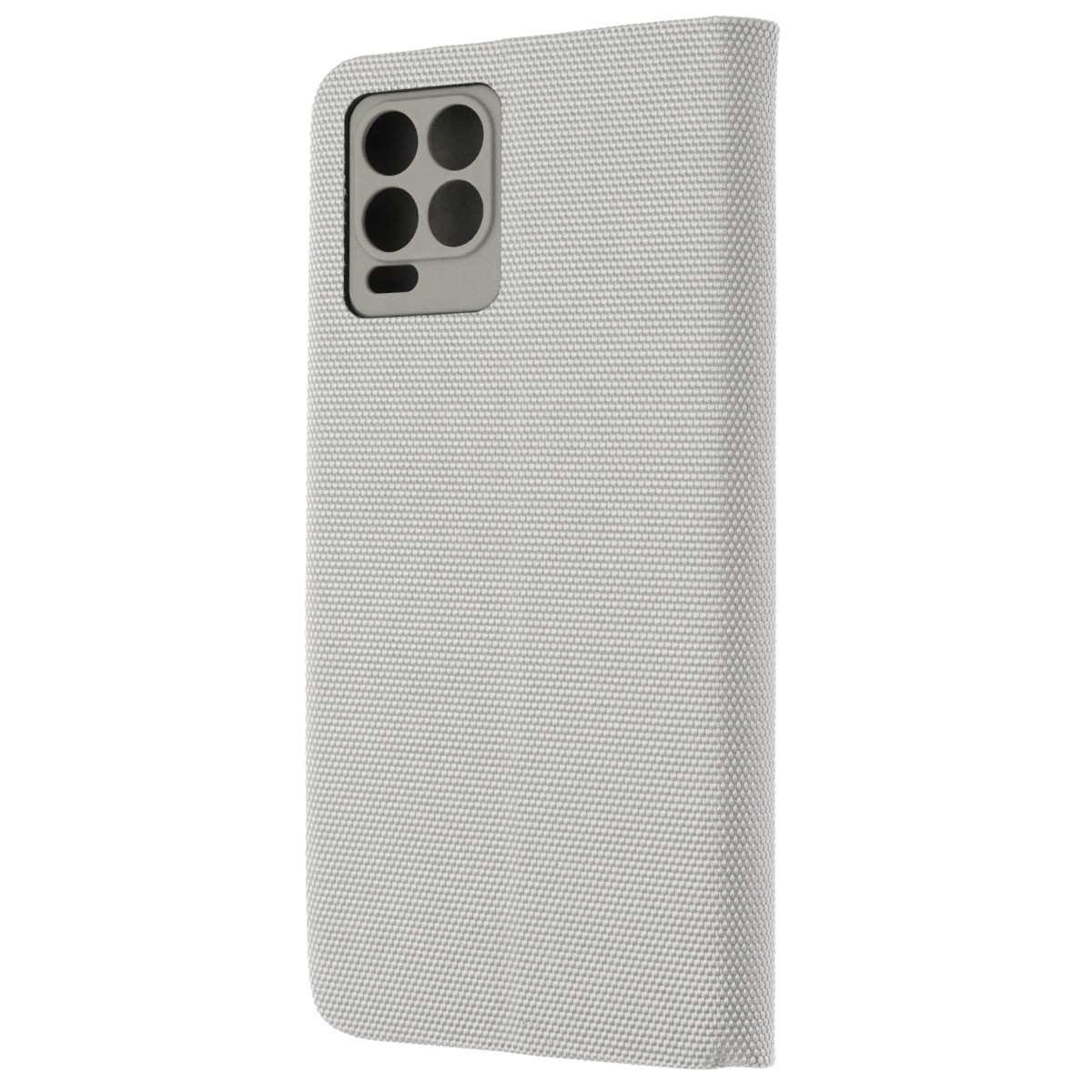 Чехол книжка MESH для Realme 8, Realme 8 Pro, текстиль, силикон, бархат, визитница, цвет серый