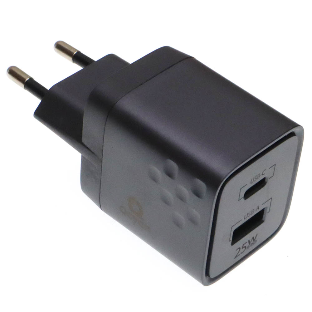 СЗУ (Сетевое зарядное устройство) QAYAN QHC-144 с кабелем USB Type C на USB Type C, 25W, 1 USB Type C, 1 USB A, длина 1.2 метра, цвет черный СЗУ (Сетевое зарядное устройство) QAYAN QHC-144 с кабелем USB Type C на USB Type C, 25W, 1 USB Type C, 1 USB A, длина 1.2 метра, цвет черный
