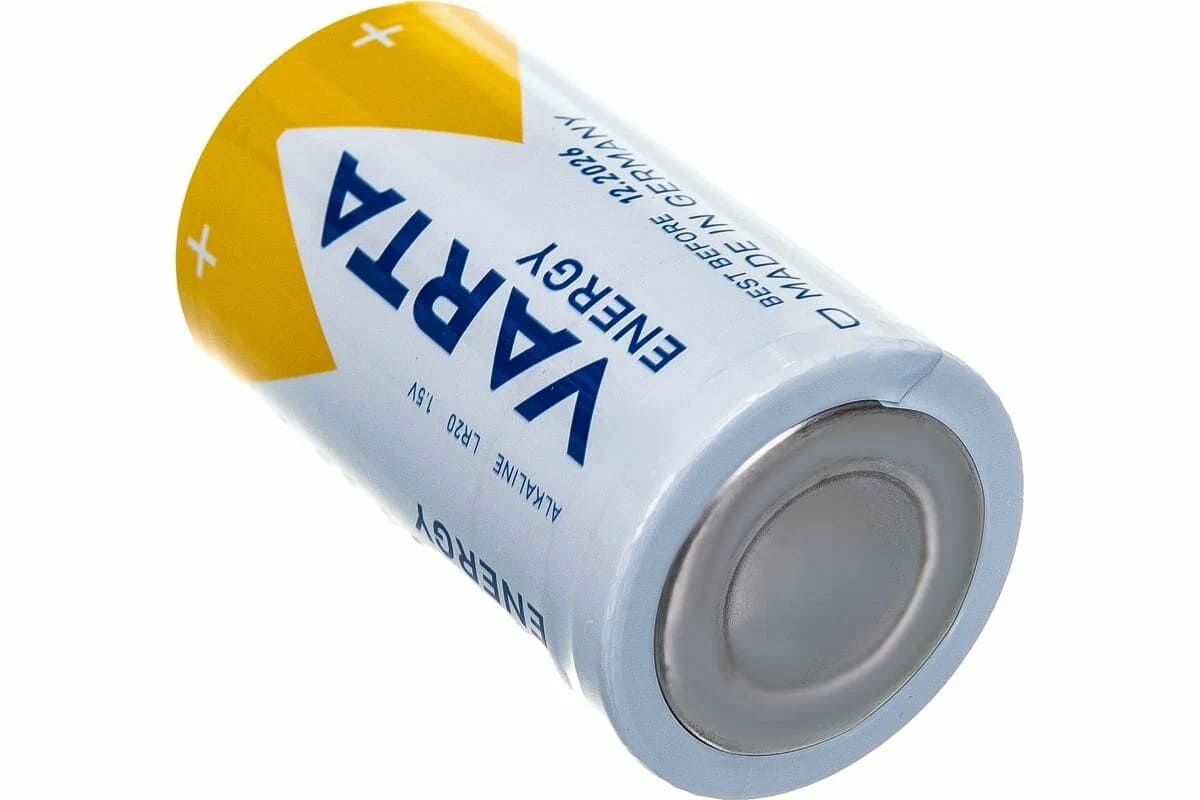 Батарейка Varta ENERGY LR20 D (LR20/R20/ER34615) Alkaline 1.5V (КОМПЛЕКТ ИЗ ДВУХ ШТУК)