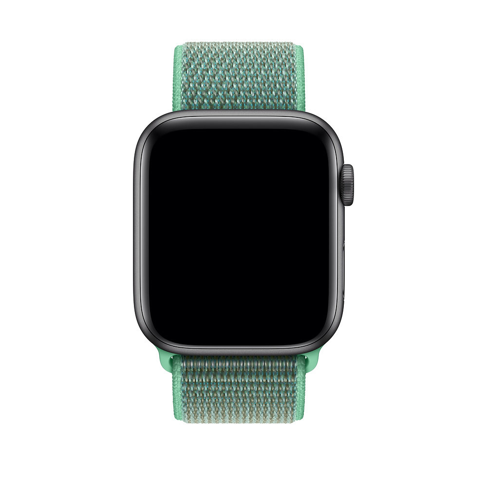 Ремешок для часов Apple Watch (38-40 мм), нейлон, цвет зеленый