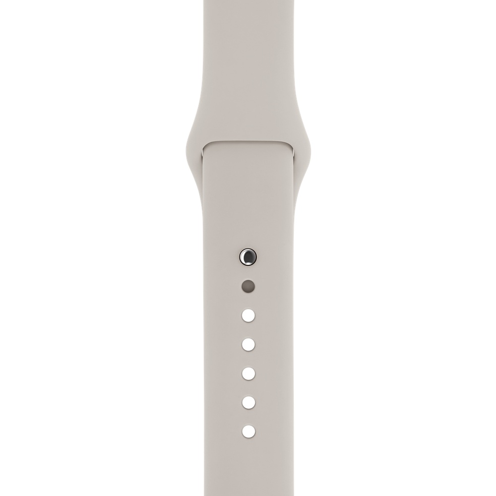 Ремешок для Apple Watch спортивный "Sport", размер 38-40 mm, цвет каменно-серый.