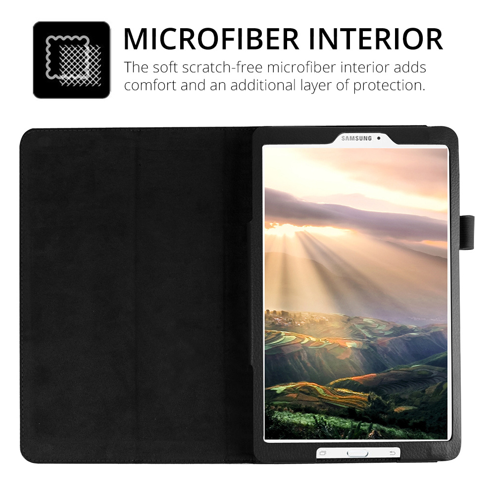 Чехол-книжка для SAMSUNG Galaxy Tab E 9.6" (SM-T560) экокожа, цвет чёрный.