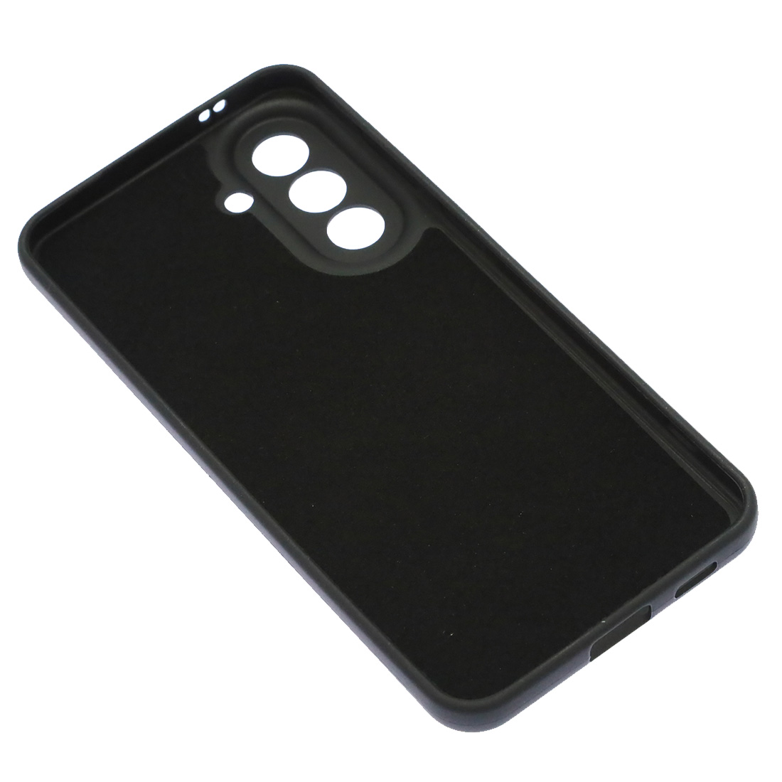 Чехол накладка Silicon Cover для SAMSUNG Galaxy A57, защита камеры, силикон, бархат, цвет черный