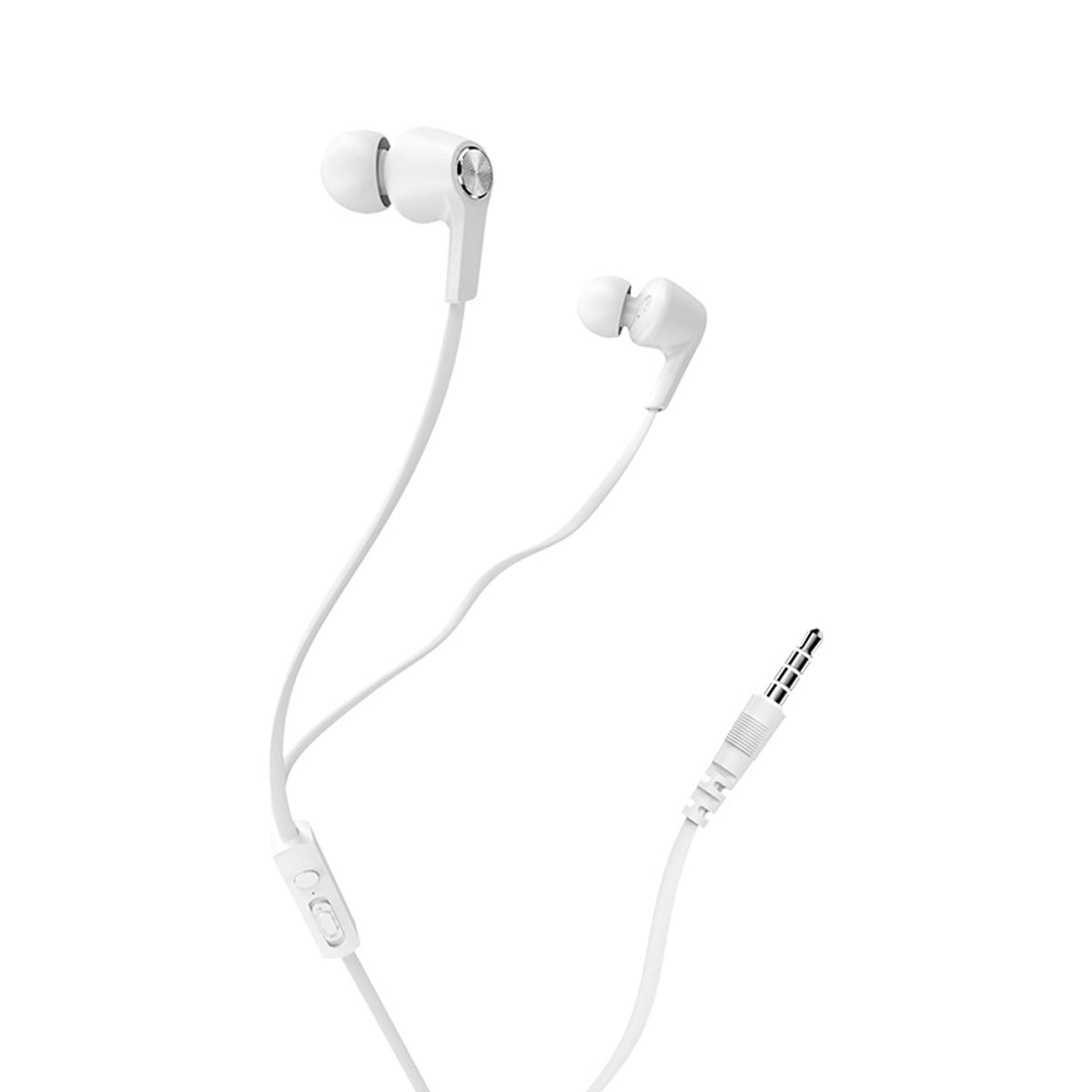 Гарнитура (наушники с микрофоном) проводная, BOROFONE BM37 Noble sound, цвет белый