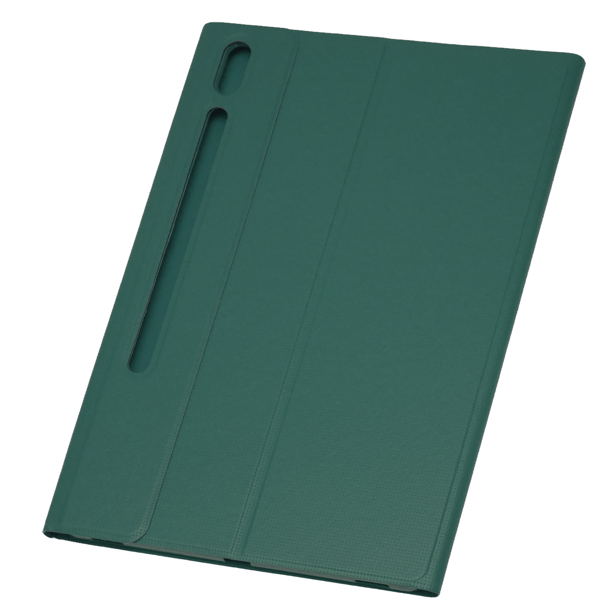Чехол книжка для планшета SAMSUNG Galaxy TAB S7 Plus, TAB S8 Plus, цвет темно зеленый