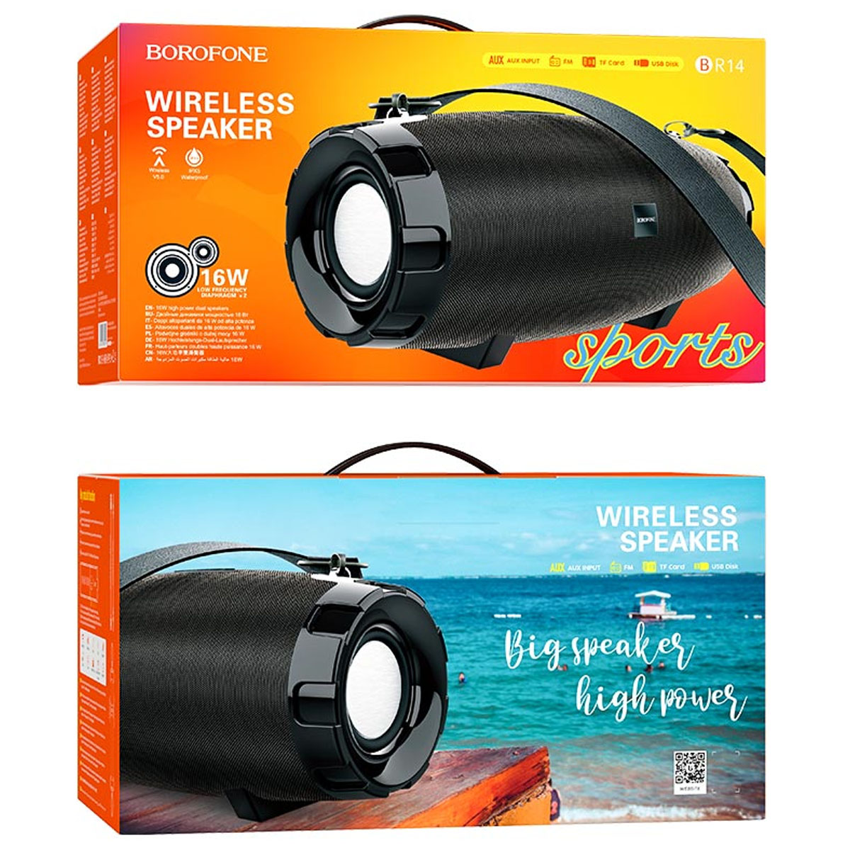 Портативная колонка BOROFONE BR14 Coolant, цвет черный