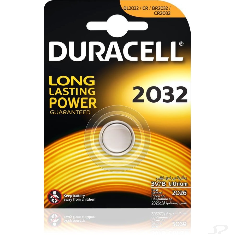 Батарейка DURACELL CR2032 BL5 Lithium 3V
