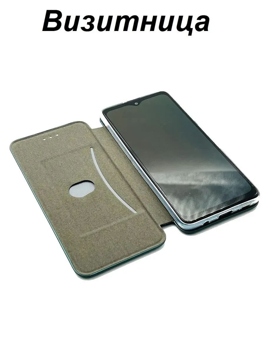Чехол книжка STYLISH для Honor X6, Honor X8 5G, экокожа, визитница, цвет темно-синий