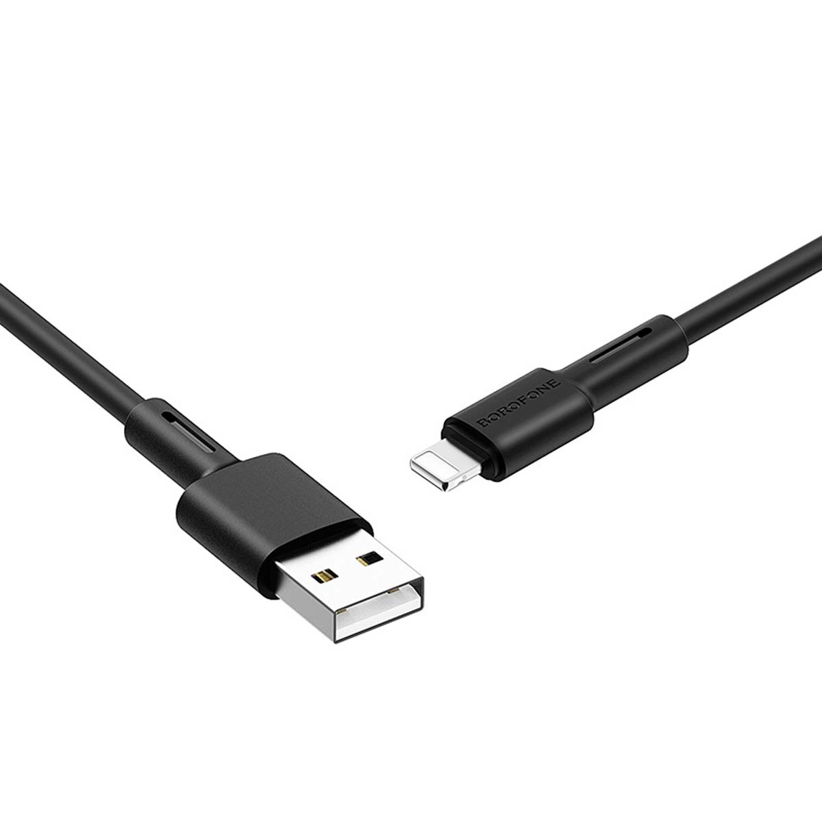 Кабель BOROFONE BX31 Soft Silicone Lightning 8 pin, длина 1 метр, цвет черный