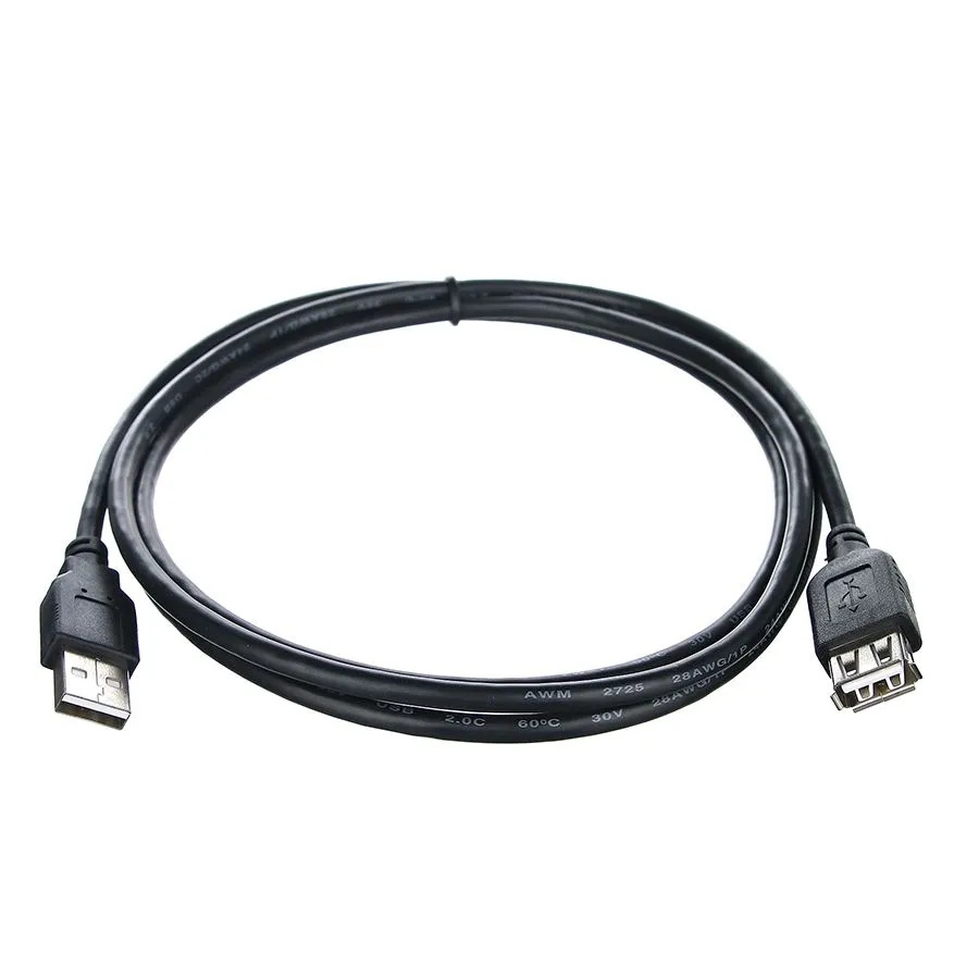 Удлинитель USB 2.0 AF-AF TELECOM 1.5 метра, длина 1.5 метра, цвет черный