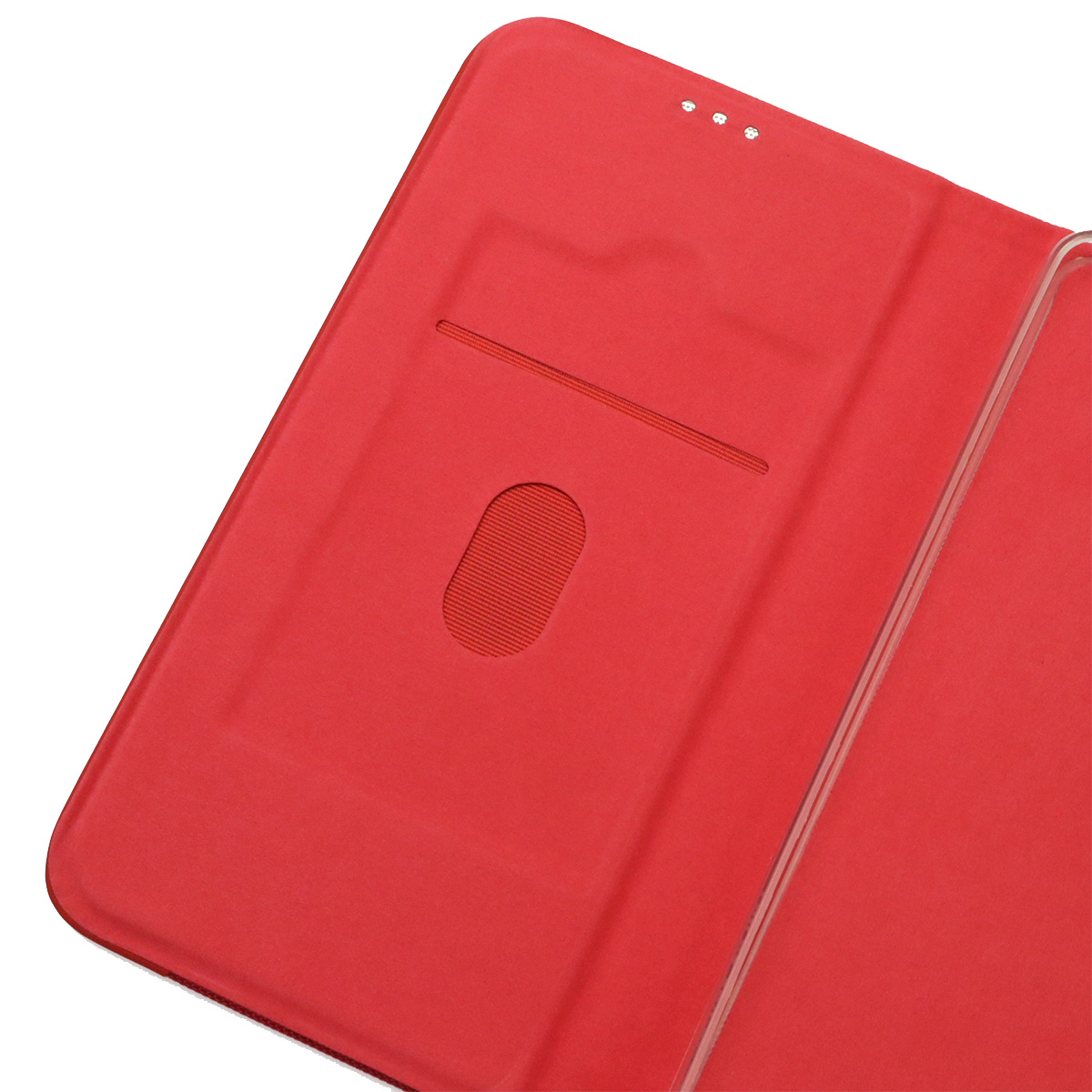 Чехол книжка MESH для SAMSUNG Galaxy A53 5G (SM-A536E), текстиль, силикон, бархат, визитница, цвет красный