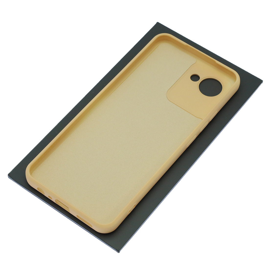 Чехол накладка Silicon Cover для Realme C30, Realme C30S, Realme Narzo 50i Prime, силикон, бархат, цвет молочный