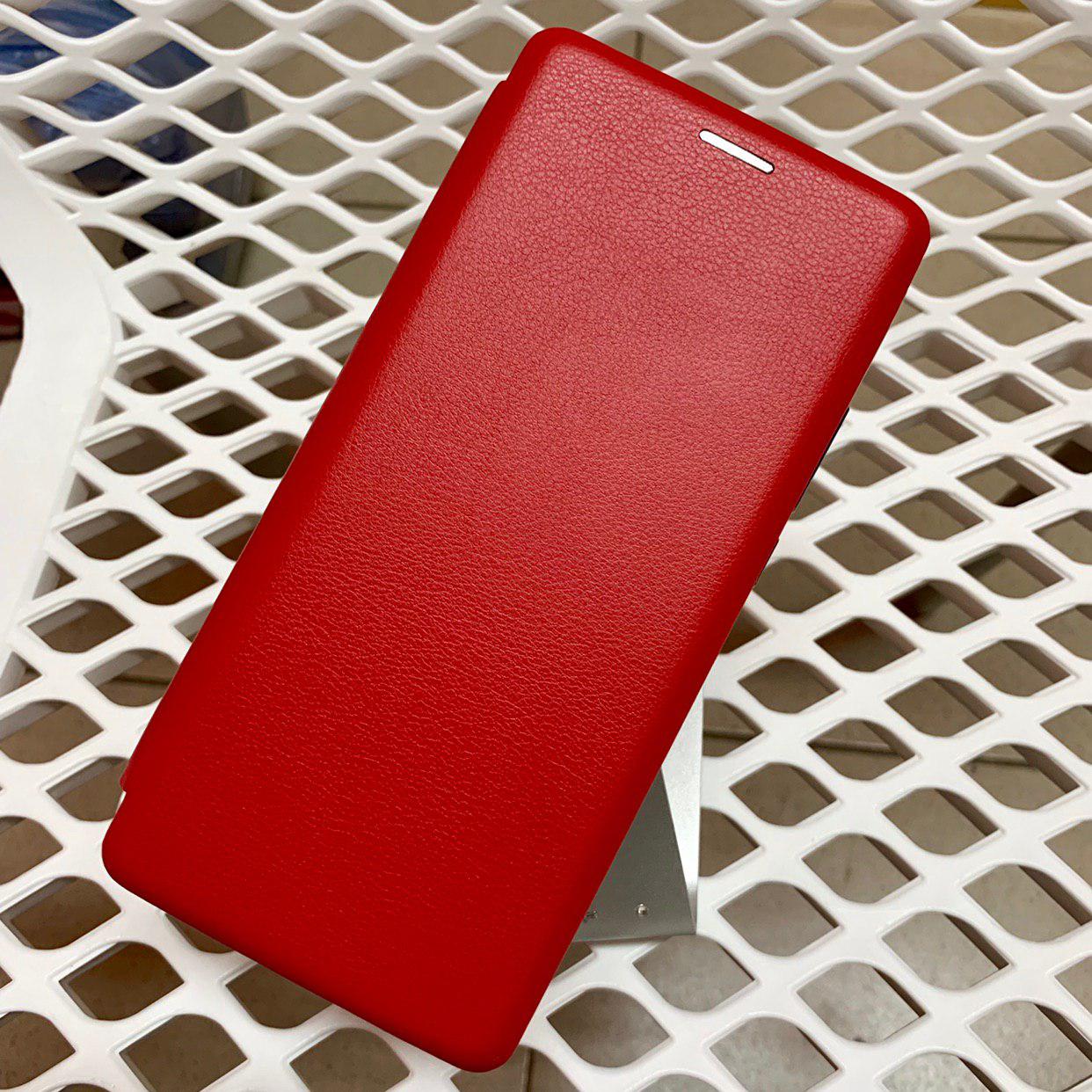 Чехол книжка для HUAWEI Honor Y9 2019, экокожа, визитница, цвет красный.