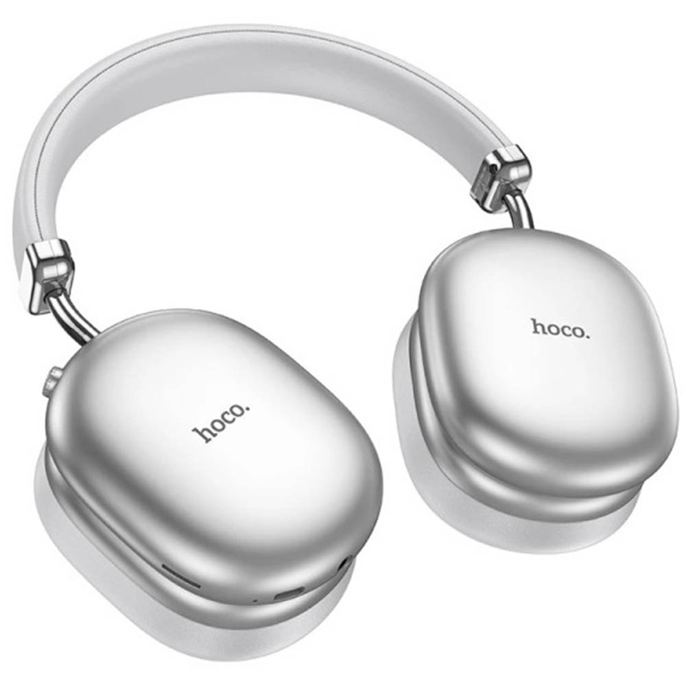 Гарнитура (наушники с микрофоном) беспроводная, полноразмерная, HOCO W35 Max, ANC, цвет серебристый