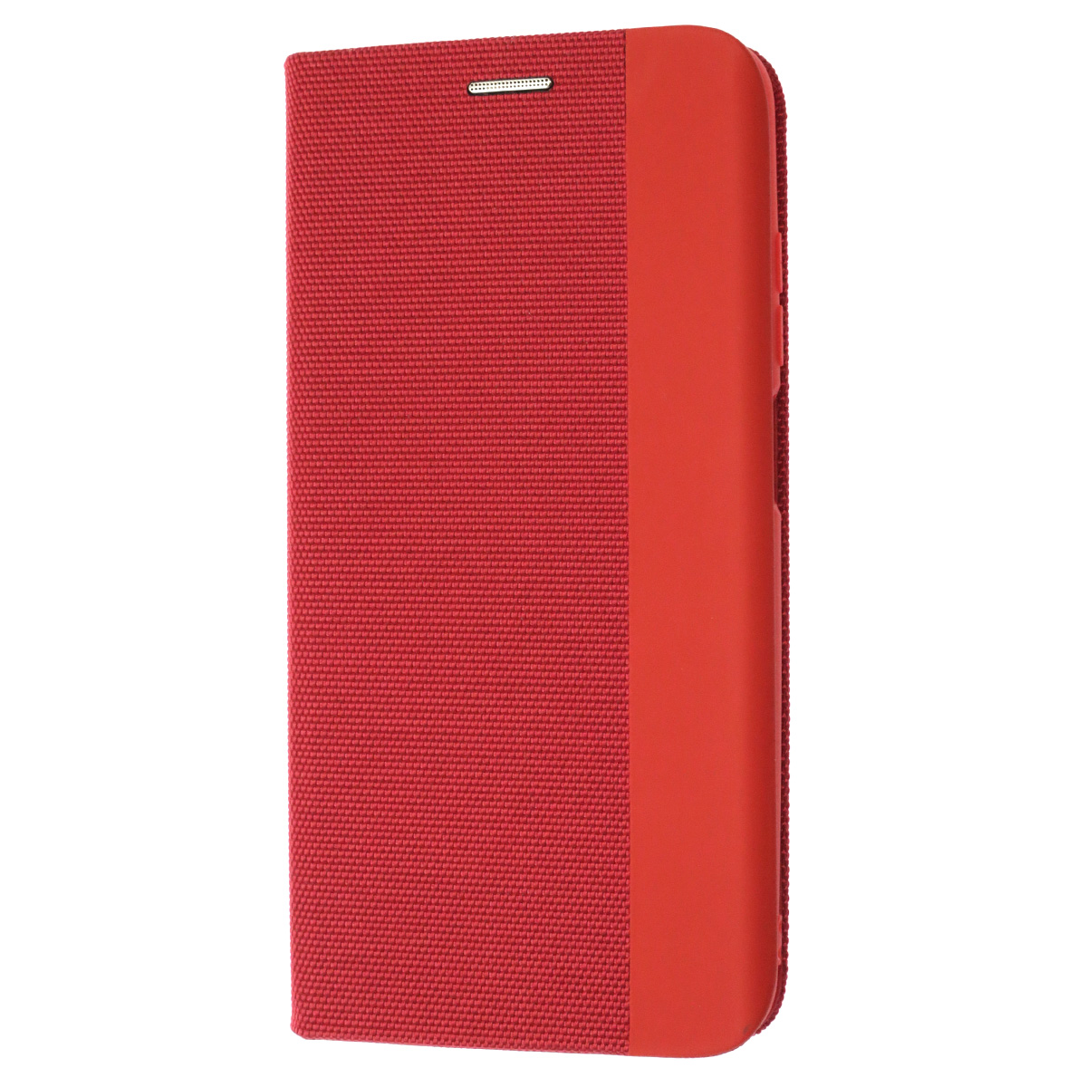 Чехол книжка MESH для XIAOMI Redmi 10 (2021), Redmi 10 (2022), текстиль, силикон, бархат, визитница, цвет красный