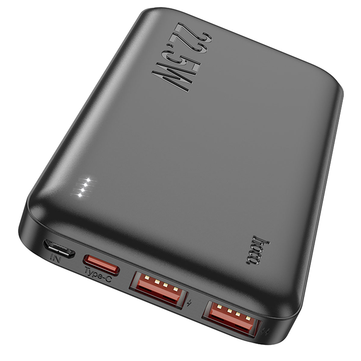 Внешний портативный аккумулятор, Power Bank HOCO J101 Astute, 10000 mAh, 22.5W, PD20W, QC3.0, цвет черный