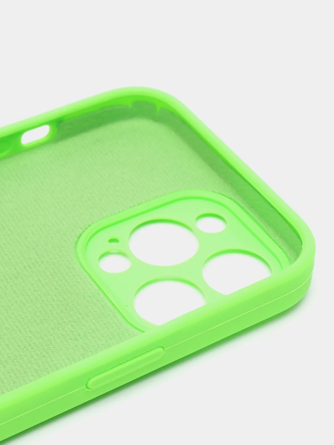 Чехол накладка Silicone Case для APPLE iPhone 13 Pro Max, с поддержкой MagSafe, защита камеры, силикон, бархат, цвет салатовый