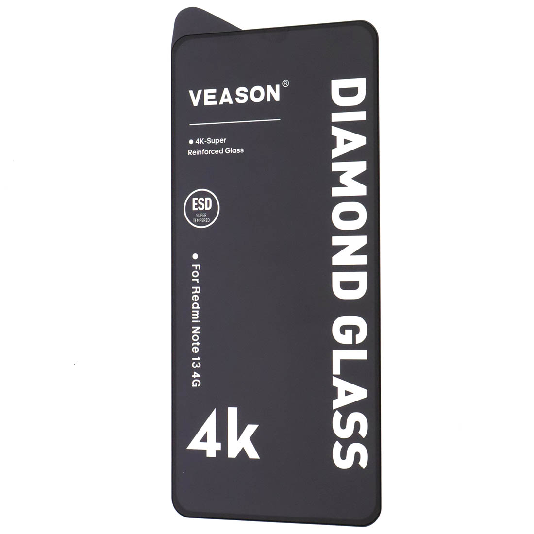 Защитное стекло VEASON Diamond Glass для XIAOMI Redmi Note 13 4G, Redmi Note 14 4G, POCO M7 Pro 5G, цвет окантовки черный