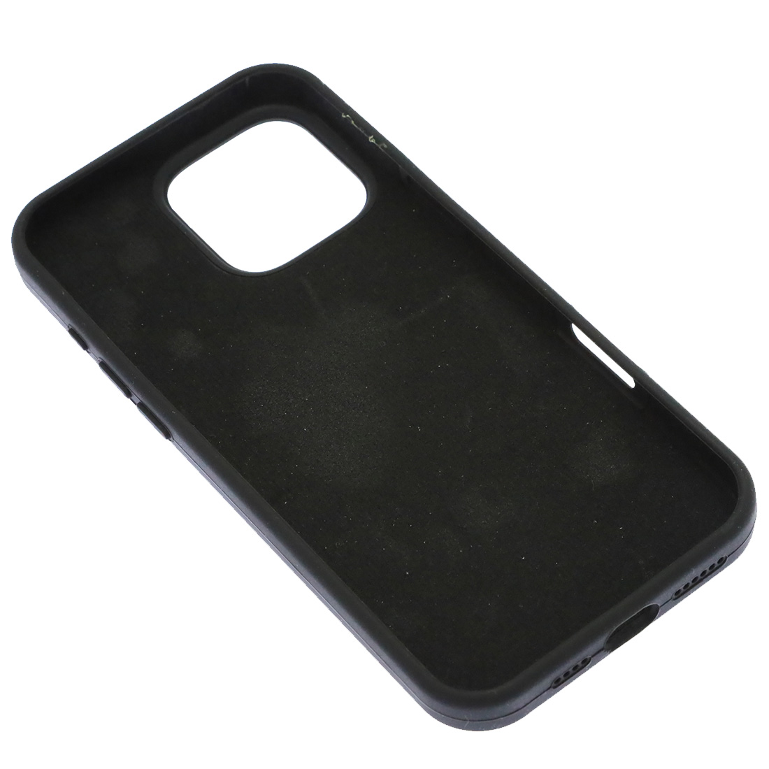 Чехол накладка Silicone Case для APPLE iPhone 16 Pro Max, силикон, бархат, цвет черный