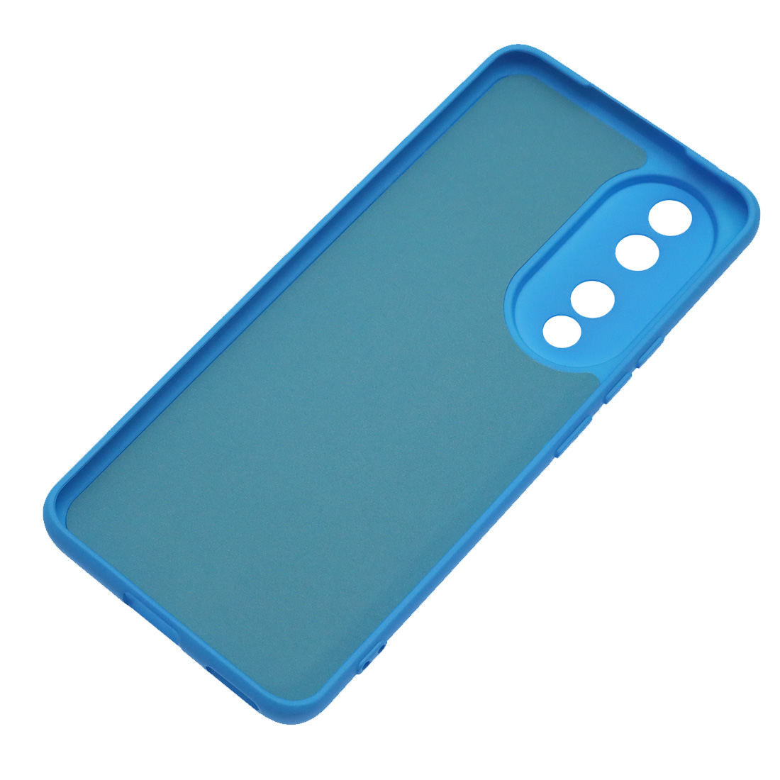 Чехол накладка NANO для HUAWEI Honor 90, защита камеры, силикон, бархат, цвет голубой