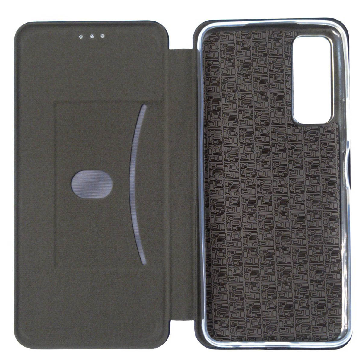 Чехол книжка STYLISH для TECNO Camon 17P, экокожа, визитница, цвет темно синий