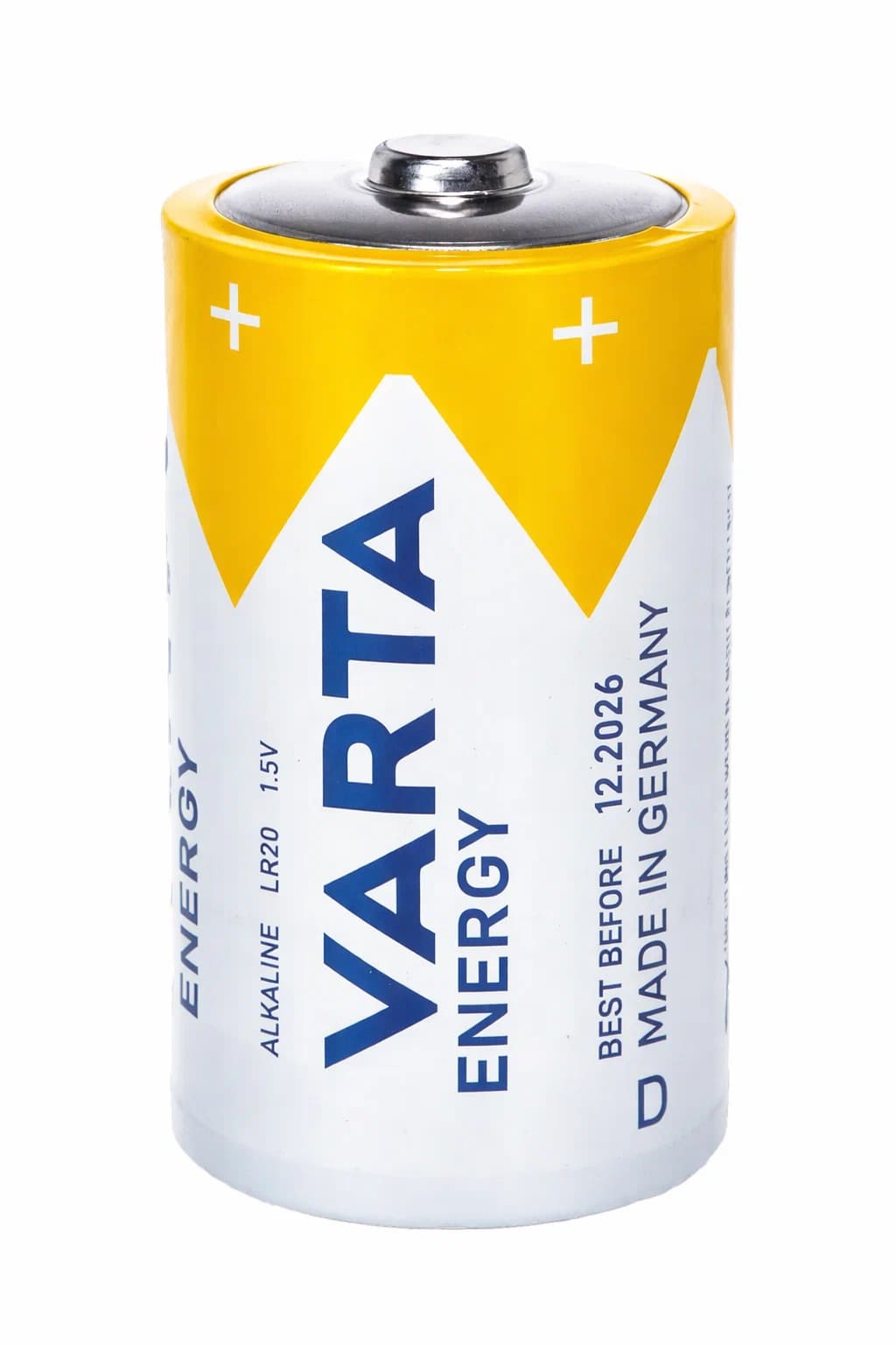 Батарейка Varta ENERGY LR20 D (LR20/R20/ER34615) Alkaline 1.5V (КОМПЛЕКТ ИЗ ДВУХ ШТУК)