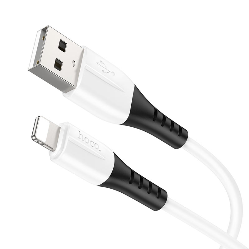 Кабель HOCO X82 Lightning 8 pin, 2.4A, длина 1 метр, цвет белый