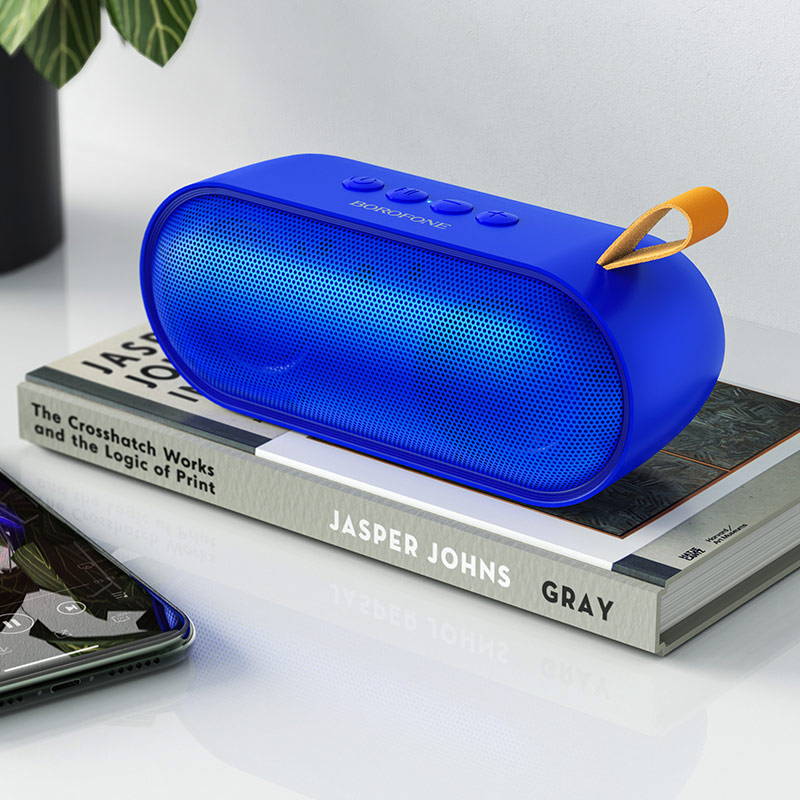 Портативная колонка BOROFONE BR8 Broad sound, цвет синий (распродажа -50%)