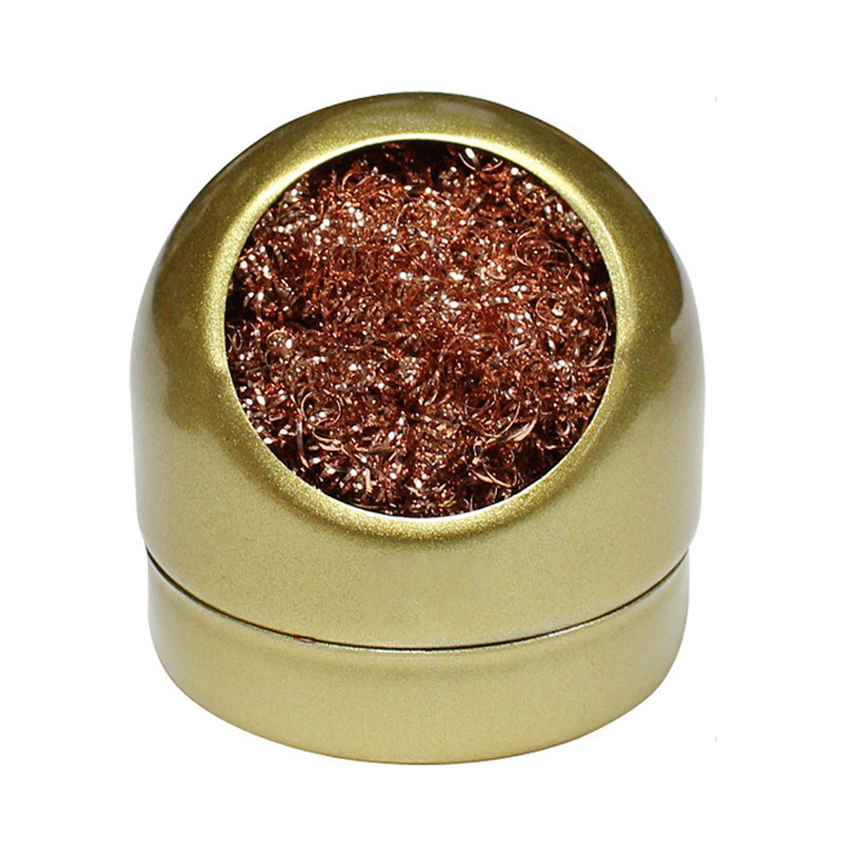 Очиститель, металлическая губка, стружка для жала паяльника, цвет красно-золотистый.