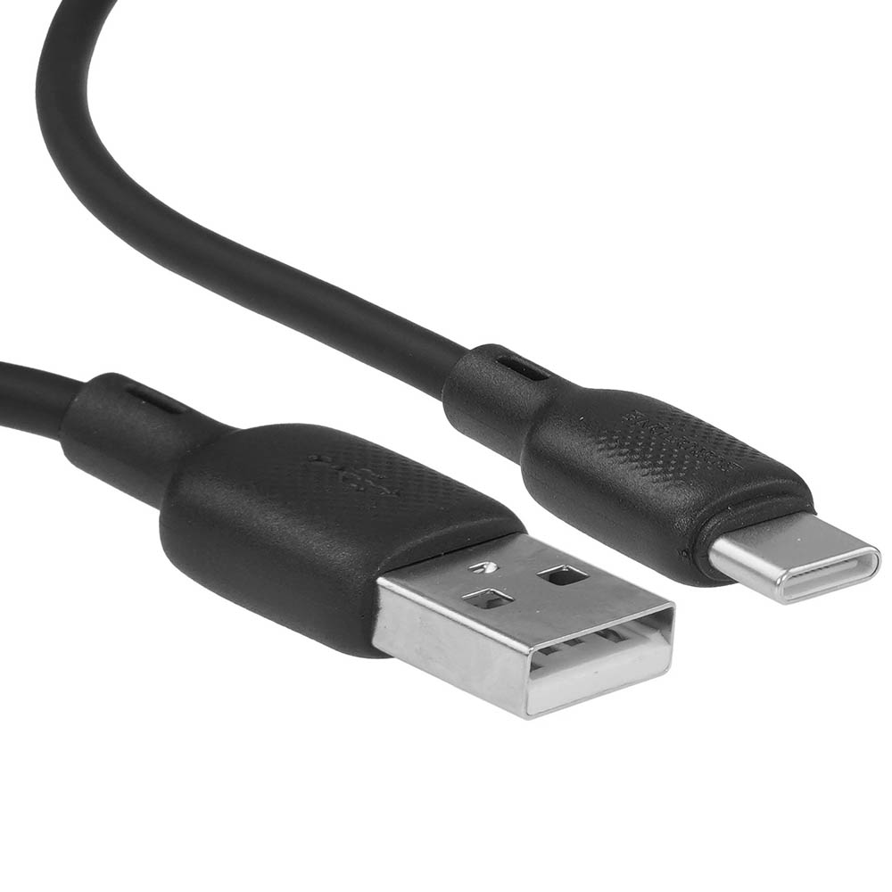 Кабель BOROFONE BX113 Lenny USB Type C, 3A, длина 3 метра, цвет черный