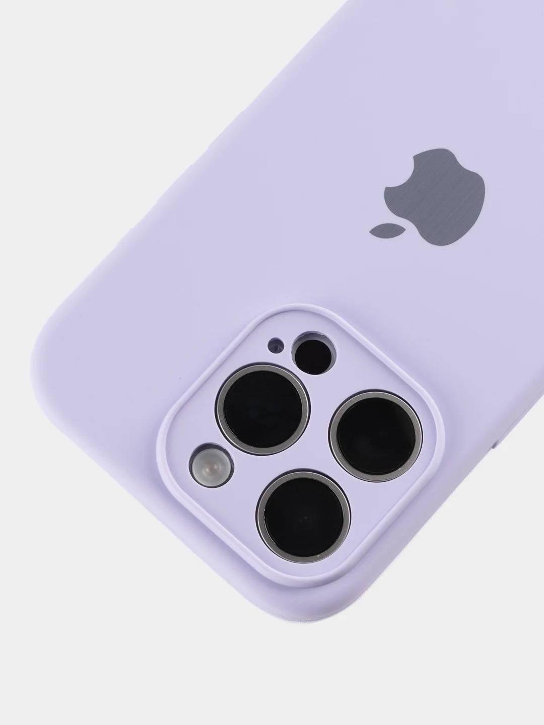 Чехол накладка Silicone Case для APPLE iPhone 13, L-ogo, защита камеры, силикон, бархат, цвет сиреневый
