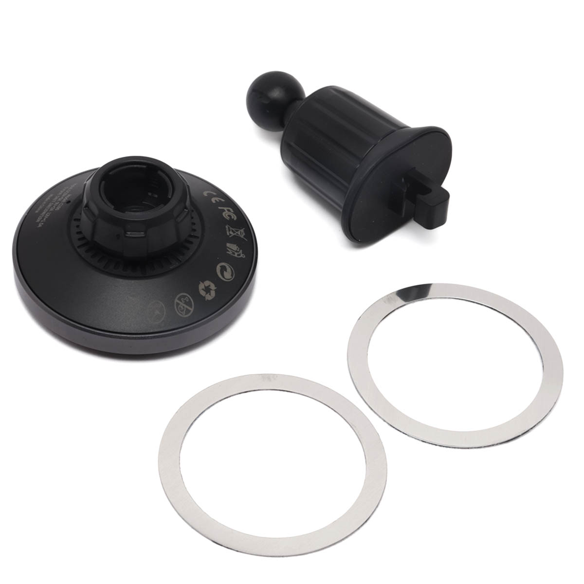 Автомобильный держатель YESIDO C190 с креплением под MagSafe для смартфона, 15W, с беспроводной быстрой зарядкой, цвет черный