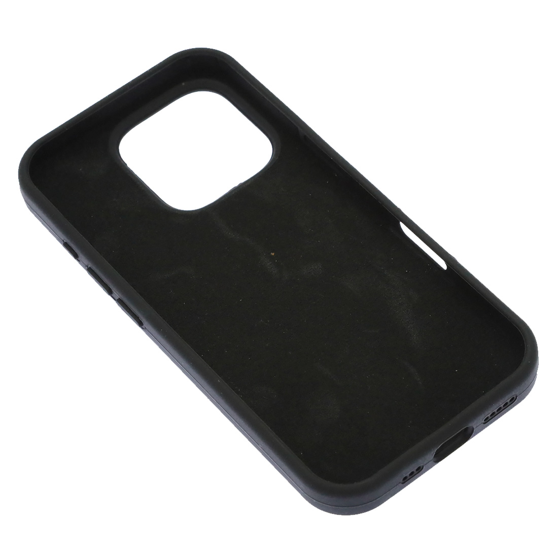 Чехол накладка Silicone Case для APPLE iPhone 16 Pro, силикон, бархат, цвет черный