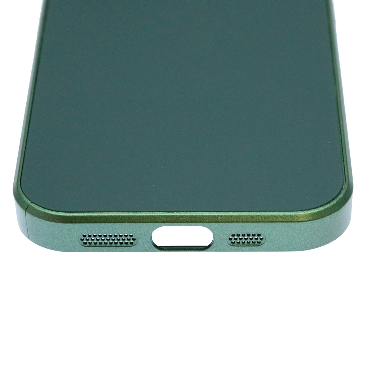 Чехол накладка AG Glass case для APPLE iPhone 12 (6.1"), силикон, защита камеры, цвет хвойный