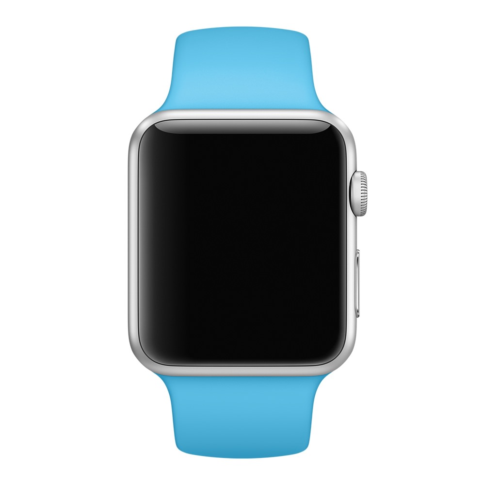 Ремешок для Apple Watch спортивный "Sport", размер 38-40 mm, цвет голубой