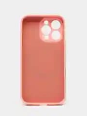 Чехол накладка Silicone Case для APPLE iPhone 13 Pro Max, с поддержкой MagSafe, защита камеры, силикон, бархат, цвет песочно-персиковый
