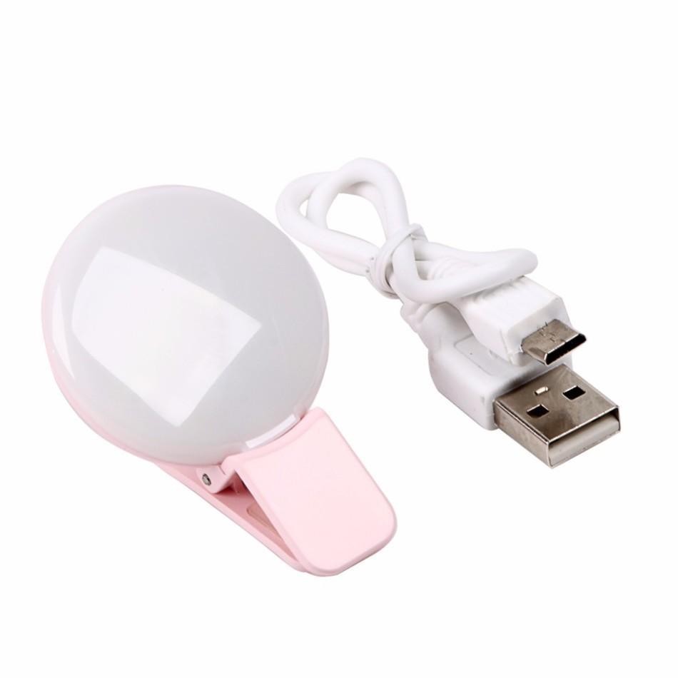 Led вспышка для селфи Mini Q, селфи кольцо цвет розовый | Последняя цена