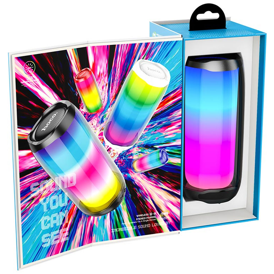 Портативная колонка HOCO HC8 Pulsating, цвет черный