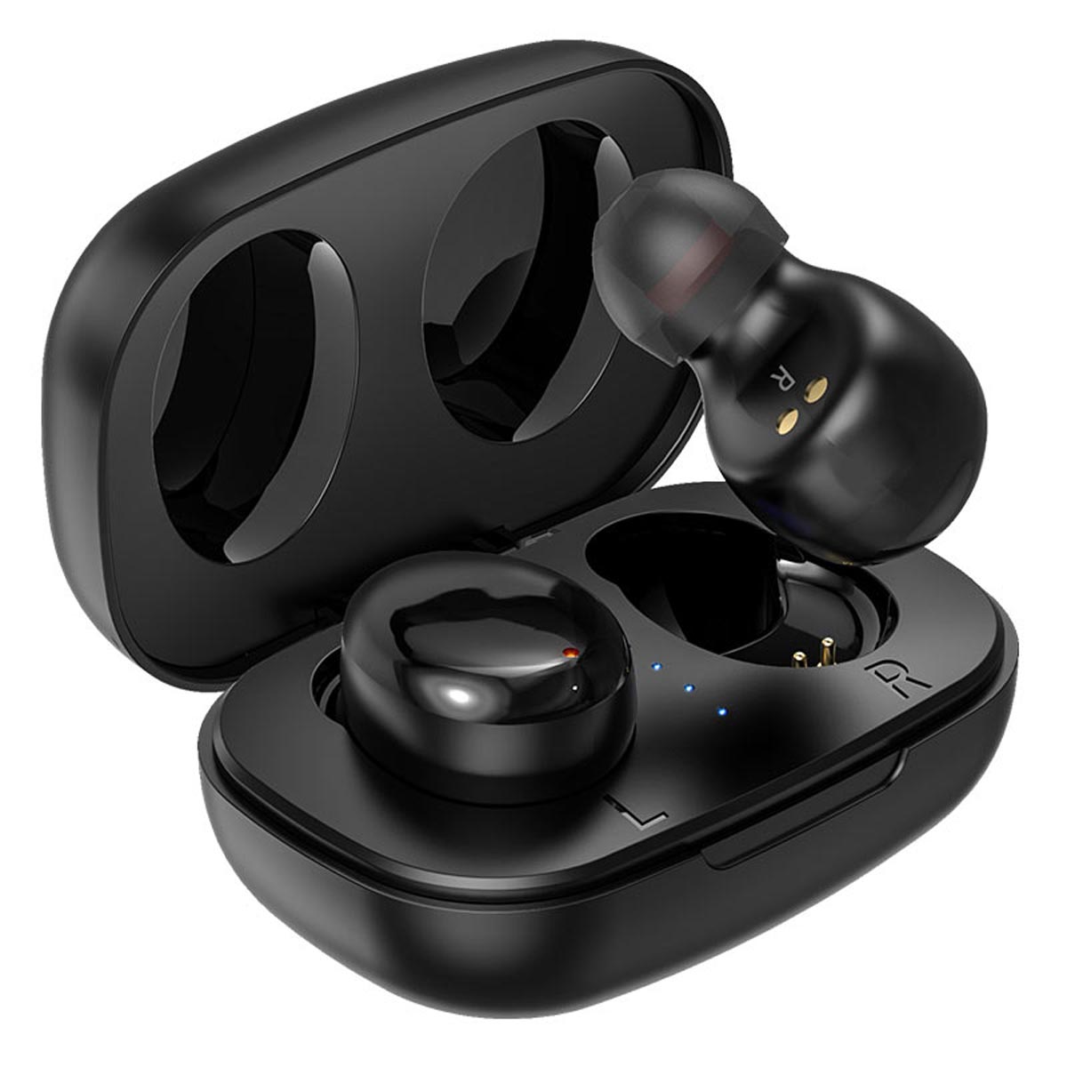Гарнитура (наушники с микрофоном) беспроводная, BOROFONE BE35 Agreeable TWS, Bluetooth 5.0, цвет черный