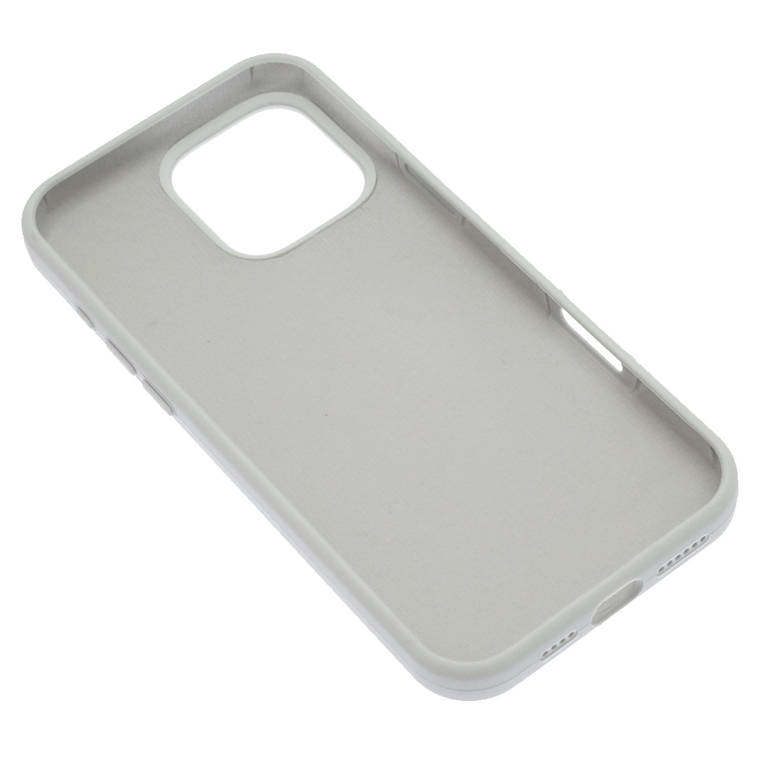 Чехол накладка Silicone Case для APPLE iPhone 16 Pro Max, силикон, бархат, цвет белый